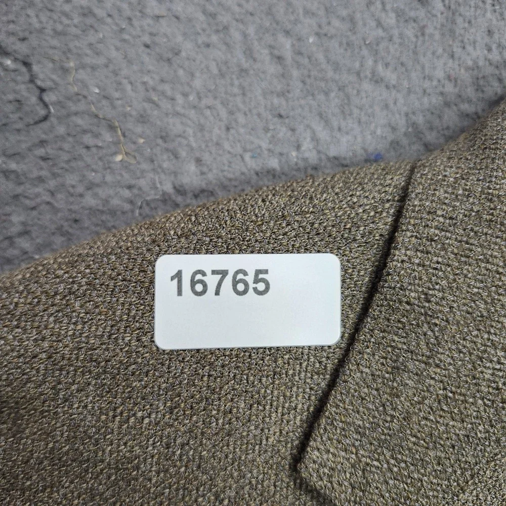 Sport Coat Mens 46 Brown Herringbone Wool Tweed 2 Button Italy Jacket Blazer